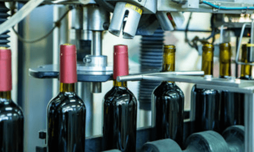 produzione di vino imbottigliamento